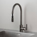 Mixer Faucet with Pull Out Spray + Dual Fixing Kit / Linear / Gun Metal - Packshot 3