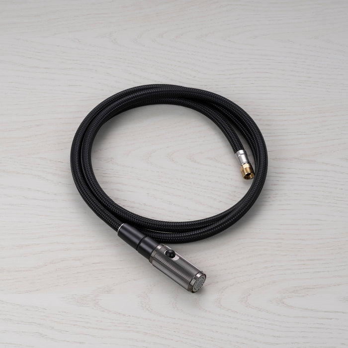 Mixer Faucet with Pull Out Spray + Dual Fixing Kit / Linear / Gun Metal - Packshot 4