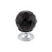 Top Knobs Black Crystal 1 1/8" Diameter Round Knob