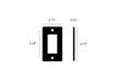 1G PLATE / WITH LOGO - Line Drawing