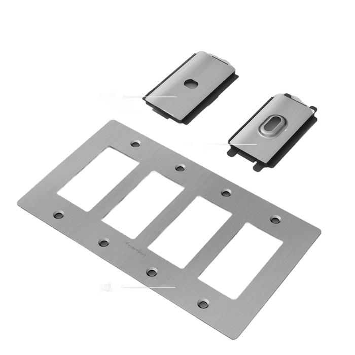 4G PLATE / WITH LOGO - Cut Out 1