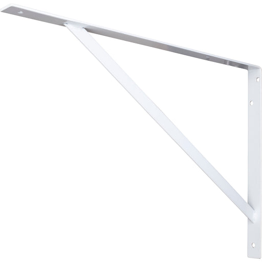 Hardware Resources White Heavy-Duty Shelf Utility Bracket