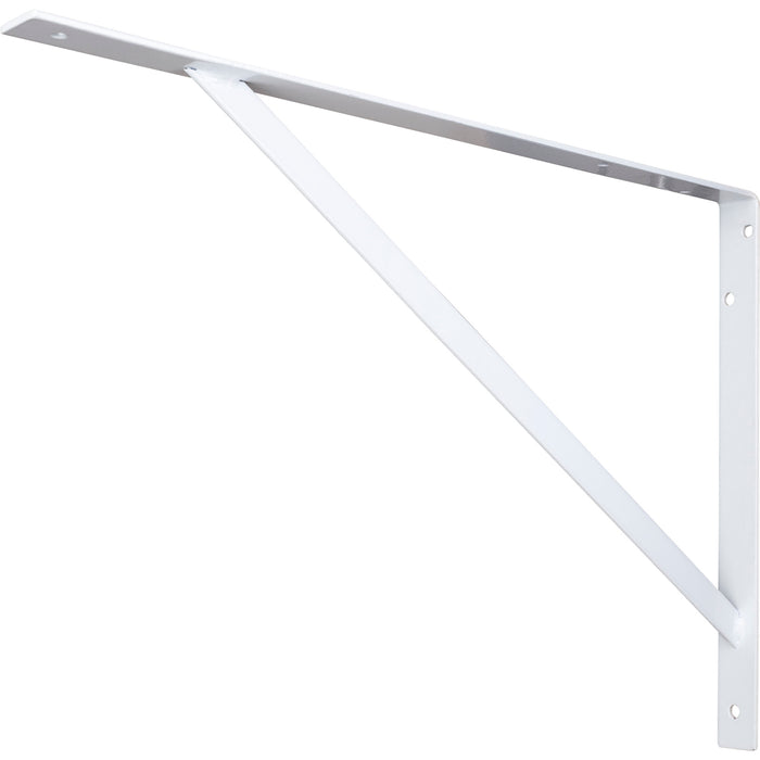 Hardware Resources White Heavy-Duty Shelf Utility Bracket