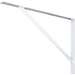 Hardware Resources White Heavy-Duty Shelf Utility Bracket