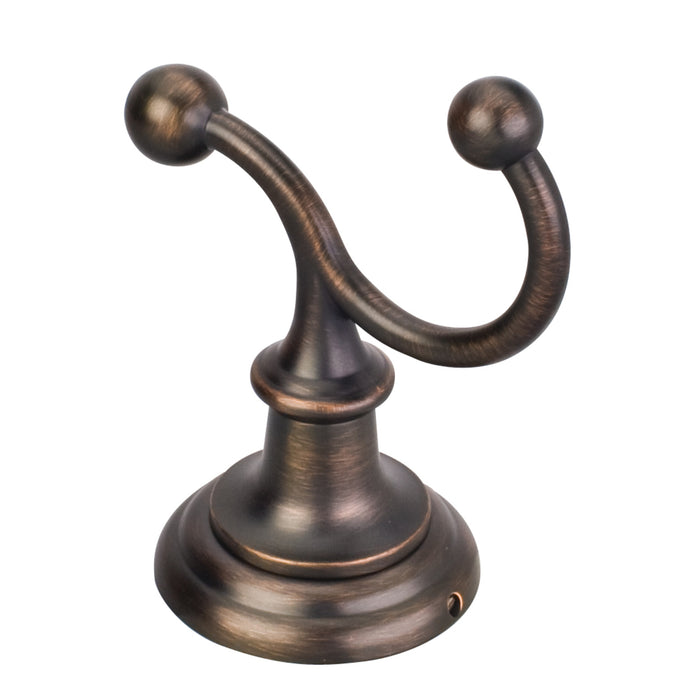 Elements Fairview Brushed Oil Rubbed Bronze Double Robe Hook - Retail Packaged