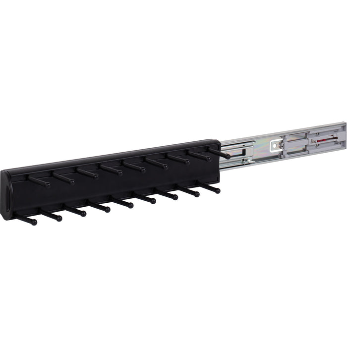 Hardware Resources Matte Black 14" Tie Rack