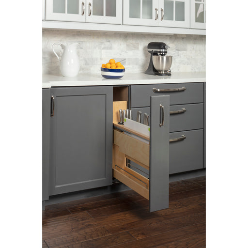 Hardware Resources 5" "No Wiggle" Magnetic Knife Organizer Soft-close Pullout