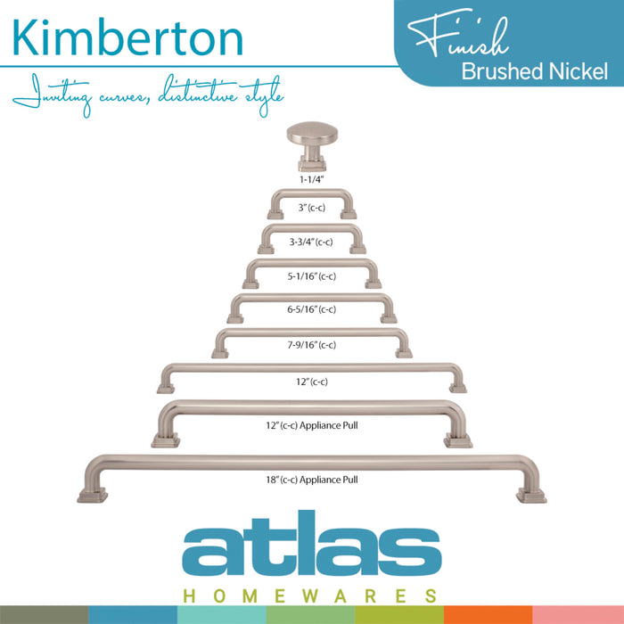 Atlas Kimberton 7 9/16" Center to Center Bar Pull