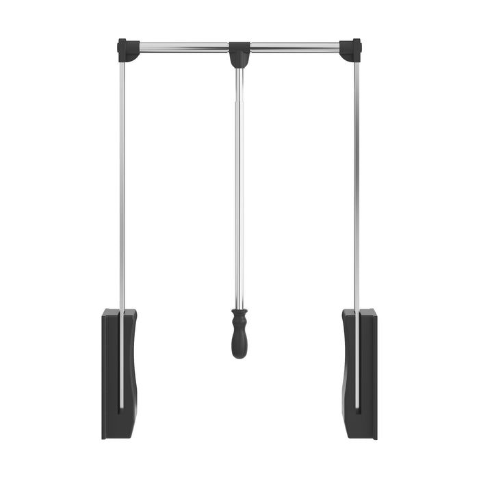 Hardware Resources Chrome Expandable Wardrobe Lift for 21" - 24" Openings