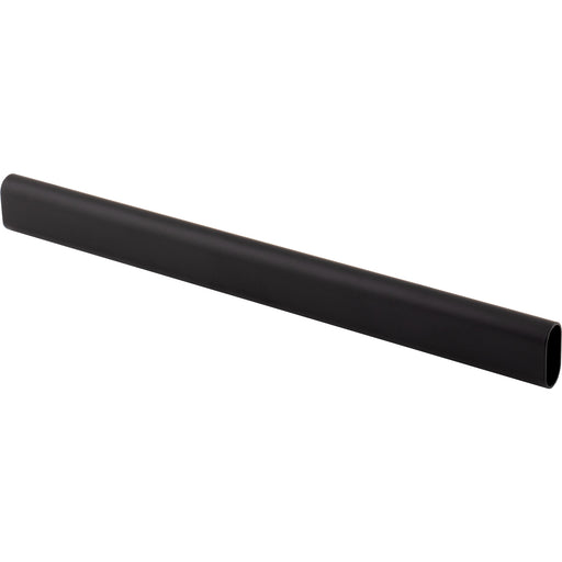 Hardware Resources 80 Matte Black 9/16"x1-3/16"x 12' Oval Steel Closet Rods