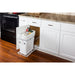 Hardware Resources White Single Can Wire Bottom-Mount Trashcan Pullout