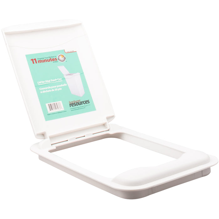 Hardware Resources White 35 Quart Plastic Waste Container Lid