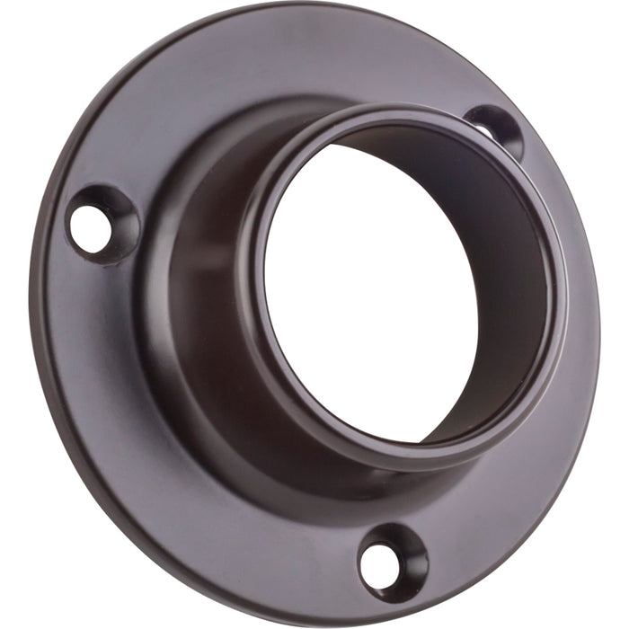 Closed Screw-In Mounting Bracket for Round Closet Rods