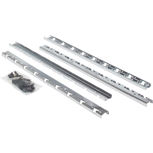 Hardware Resources Polished Chrome STORAGE WITH STYLE® Metal Pilaster Set for Pullout Baskets (21-1/2" Height)