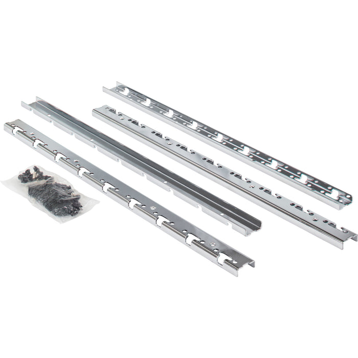 Hardware Resources Polished Chrome STORAGE WITH STYLE® Metal Pilaster Set for Pullout Baskets (21-1/2" Height)