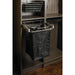 Hardware Resources Dark Bronze 14" Deep Pullout Canvas Hamper with Removable Laundry Bag