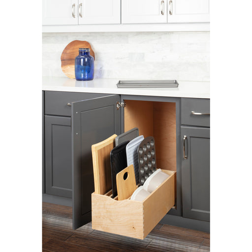 Hardware Resources 15" Wood Single Drawer Cookware Rollout