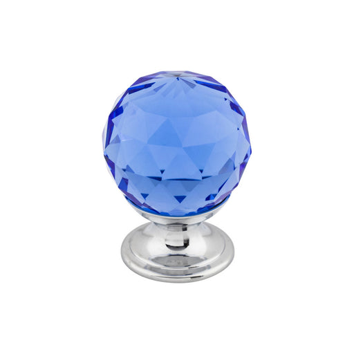 Top Knobs Blue Crystal 1 1/8" Diameter Round Knob