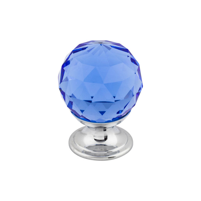 Top Knobs Blue Crystal 1 1/8" Diameter Round Knob