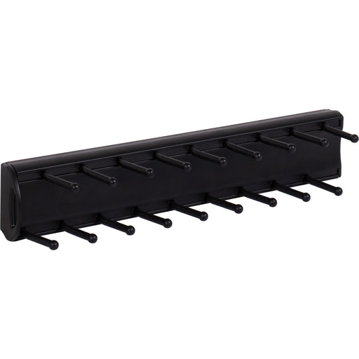 Hardware Resources Matte Black 14" Tie Rack