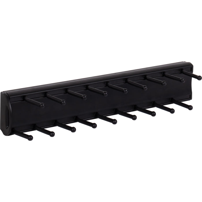 Hardware Resources Matte Black 14" Tie Rack