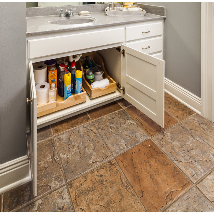 Hardware Resources 18" Wood High Back Rollout for Vanity Depth