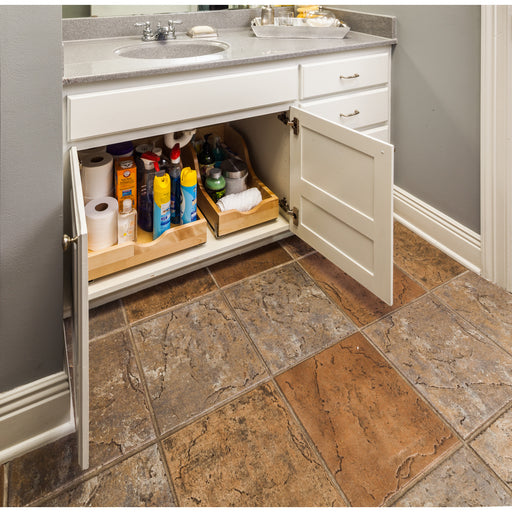 Hardware Resources 12" Wood High Back Rollout for Vanity Depth