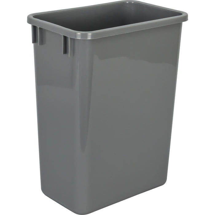 Hardware Resources Box of 4 Grey 35 Quart Plastic Waste Containers