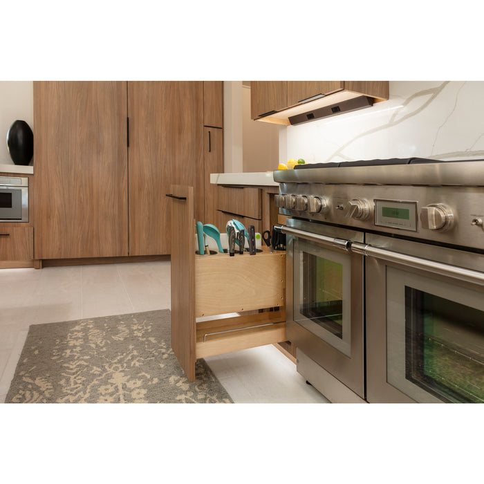 Hardware Resources 5" "No Wiggle" Magnetic Knife Organizer Soft-close Pullout