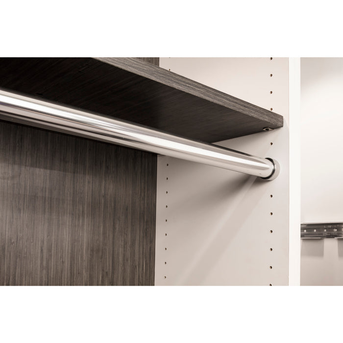 Hardware Resources 24 Chrome 1-5/16"x8' Round Steel Closet Rods