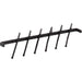 Hardware Resources Matte Black Screw-Mount Tie Rack