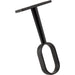 Hardware Resources Matte Black Center Support Bracket for Oval Closet Rods