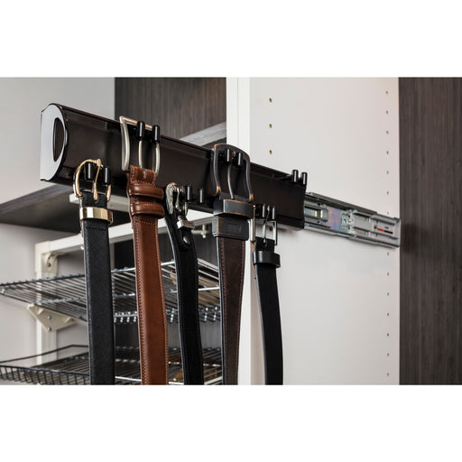Hardware Resources Satin Nickel 14" Belt Rack