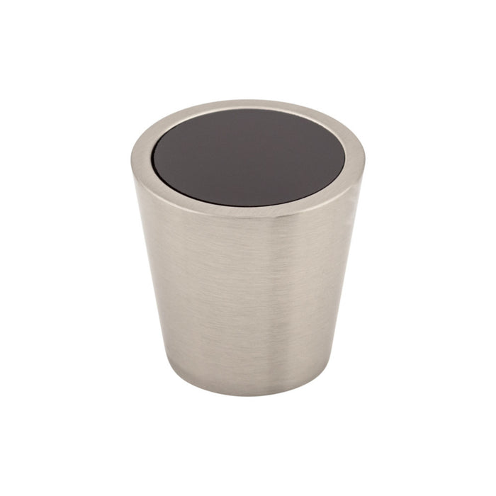 Top Knobs Black Crystal Center 1 1/16" Diameter Round Knob