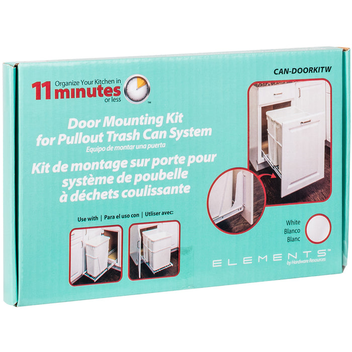 Hardware Resources White Door Mounting Kit for CAN-EBM Series