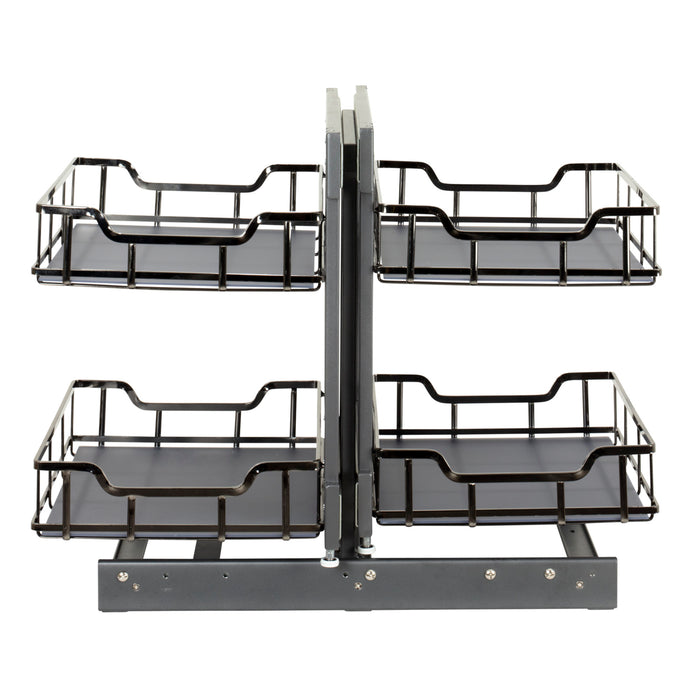 Hardware Resources 18" Black Nickel STORAGE WITH STYLE® Blind Corner Organizer