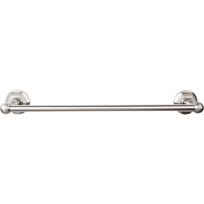 Top Knobs Edwardian Bath Towel Bar Single - Hex Backplate