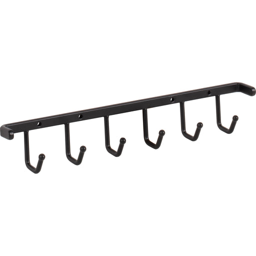 Hardware Resources Matte Black Screw-Mount Belt Rack