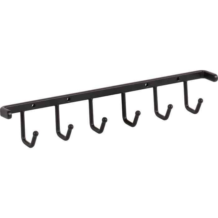 Hardware Resources Matte Black Screw-Mount Belt Rack