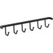 Hardware Resources Matte Black Screw-Mount Belt Rack