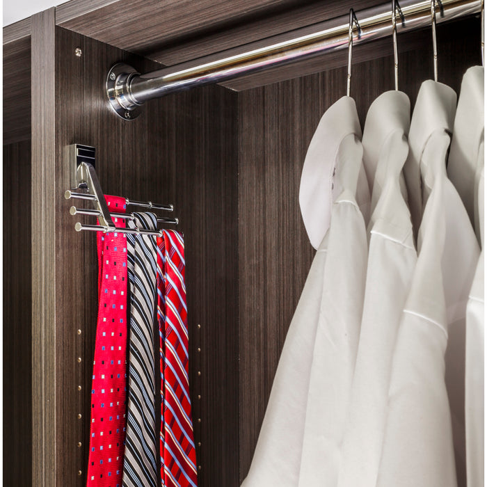 Hardware Resources Polished Chrome Tri-Level Tie Organizer