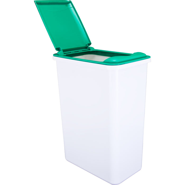 Hardware Resources Box of 4 White 35 Quart Plastic Waste Containers