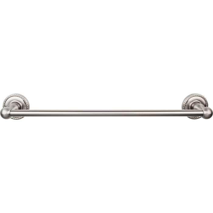 Top Knobs Edwardian Bath Towel Bar Single - Rope Backplate