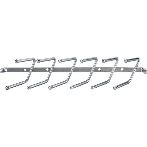 Hardware Resources Polished Chrome Screw-Mount Tie Rack