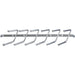 Hardware Resources Polished Chrome Screw-Mount Tie Rack