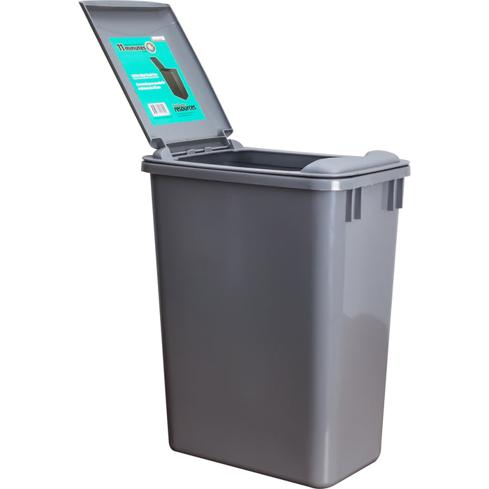 Hardware Resources Grey 35 Quart Plastic Waste Container