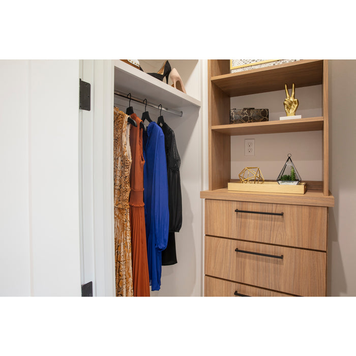 Hardware Resources 40 Chrome 19/32"x1-3/16"x8' Oval Steel Closet Rods