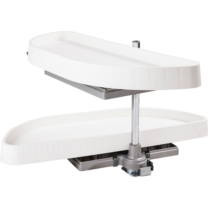 Hardware Resources 32" Plastic Half-Moon Lazy Susan