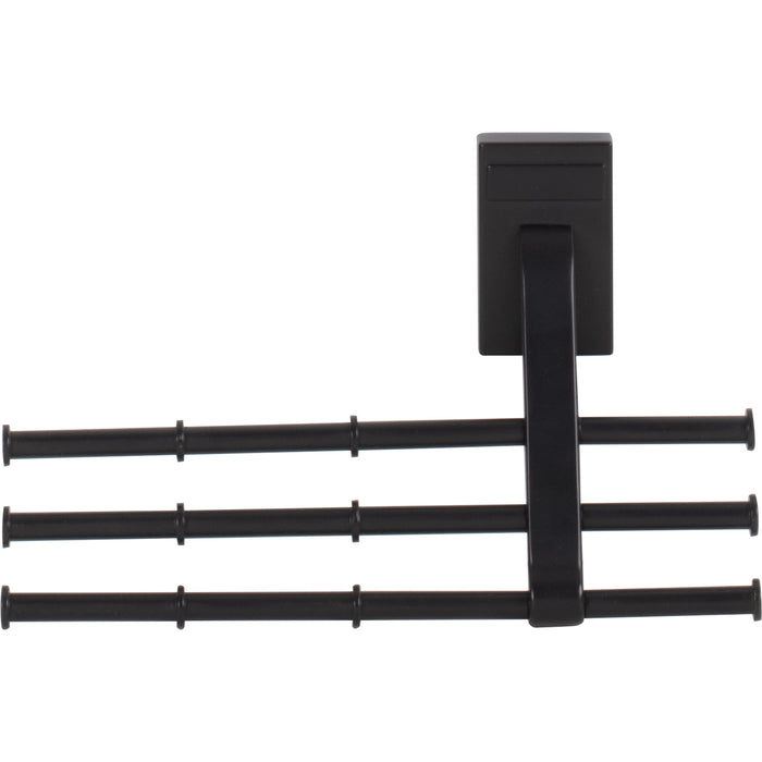 Hardware Resources Matte Black Tri-Level Tie Organizer