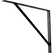 Hardware Resources Matte Black Heavy-Duty Shelf Utility Bracket